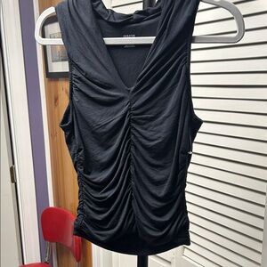 Nwot Maeve Black Ruched Tank Top